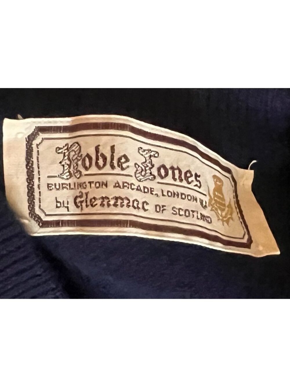 Roble Jones Glenmac Of Scotland Navy Blue Geelong Lambs Wool Button-Up Vest XS - Picture 3 of 8